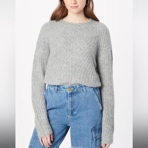 Abercrombie & Fitch Alpaca Wool Gray Crew Neck Sweater